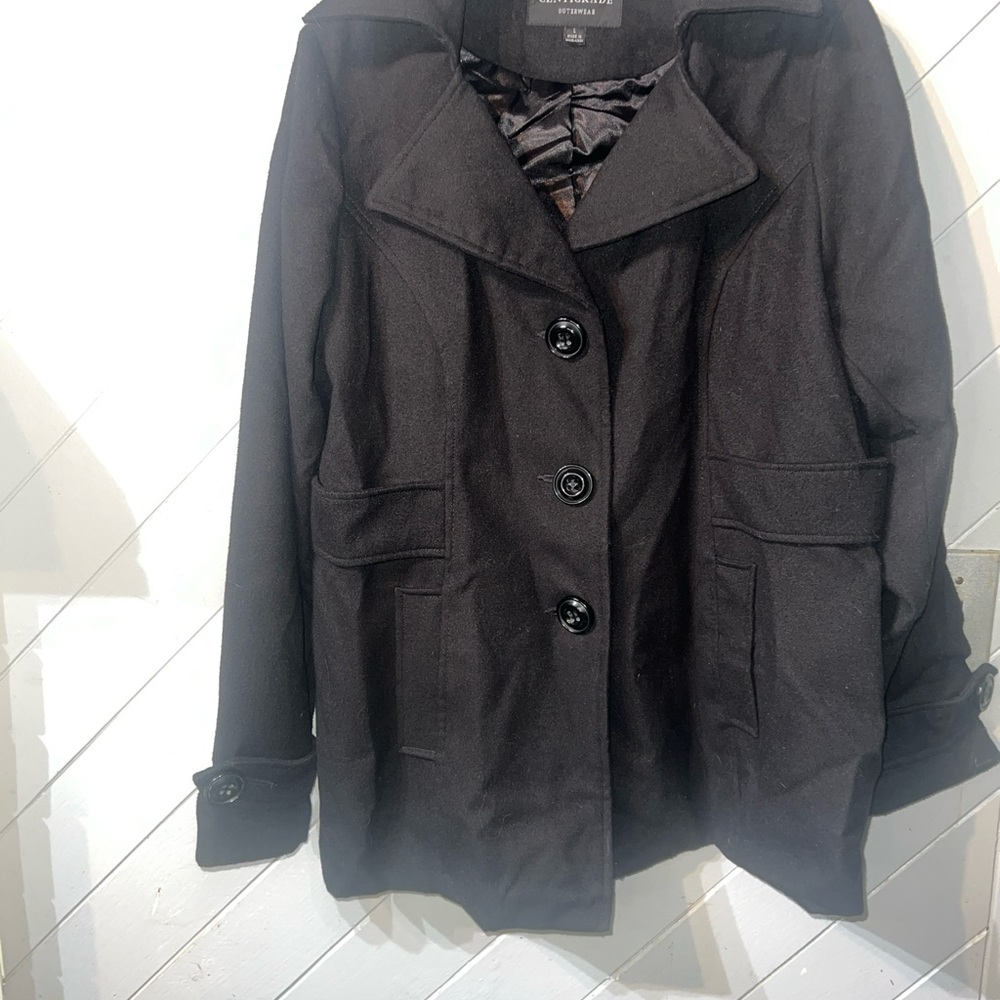 Centigrade sportswear women’s black pea coat